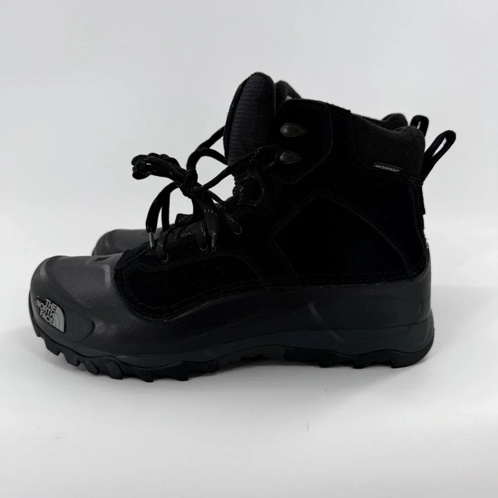 The North Face Chilkat V 400 Waterproof Winter Boots Mens Black Suede Insulated‎
